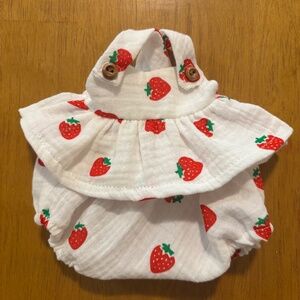 Strawberry Bloomer Outfit for Olli Ella Dinkum Doll